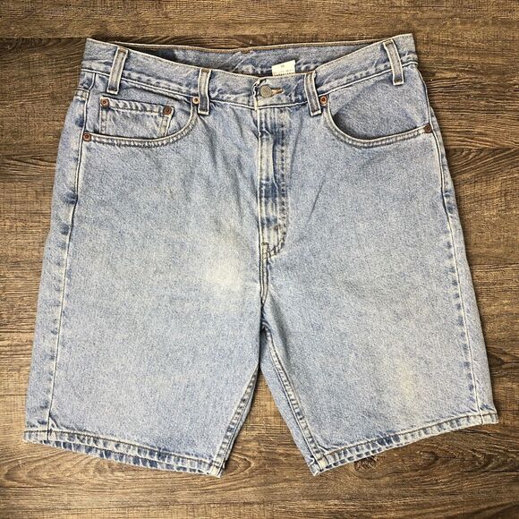 Levi's 505 Vintage Regular Fit Shorts Men's Size 36 Jhorts Light Wash Cotton - Picture 2 of 10